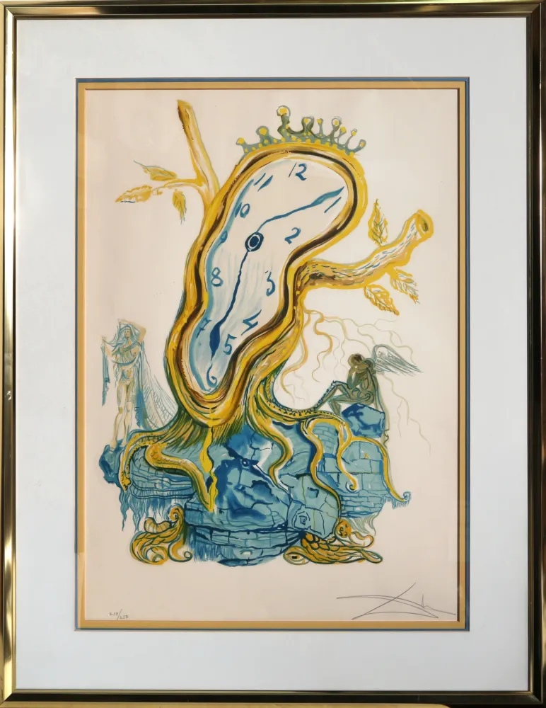 石版画 Dali - Stillness of Time (Tree Clock)