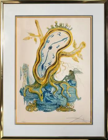 石版画 Dali - Stillness of Time (Tree Clock)