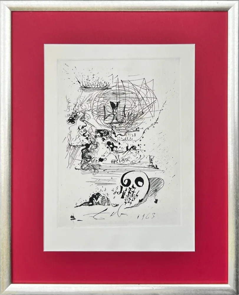 蚀刻版画 Dali - Study for a Second Dream