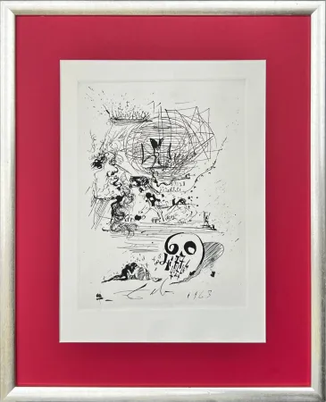 蚀刻版画 Dali - Study for a Second Dream
