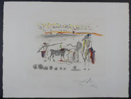 版画 Dali - Tauramachie Surrealiste The Parrots