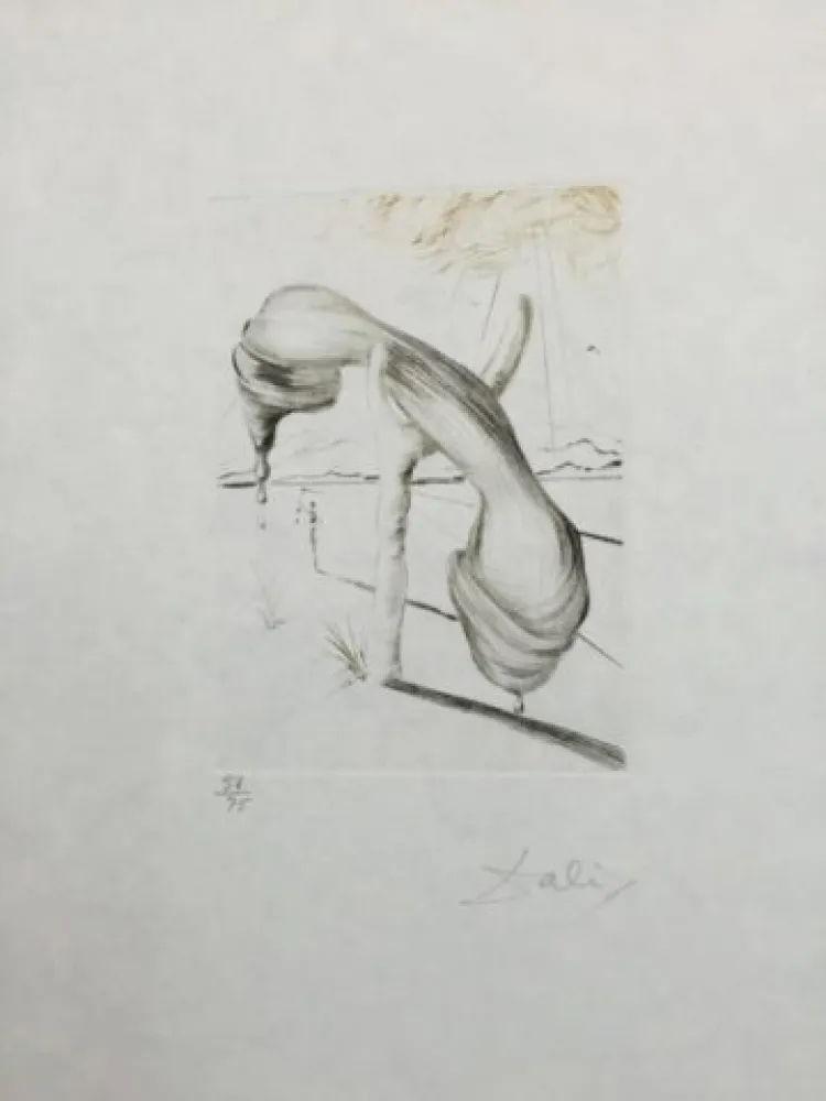 干刻版画 Dali - Teléphone Mou