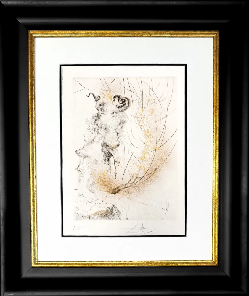版画 Dali - Tête de veau (Calf's Head)