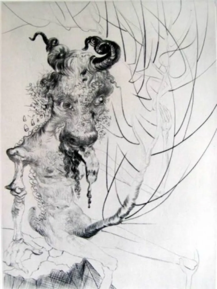 版画 Dali - Tete de Veau (Calf's Head)