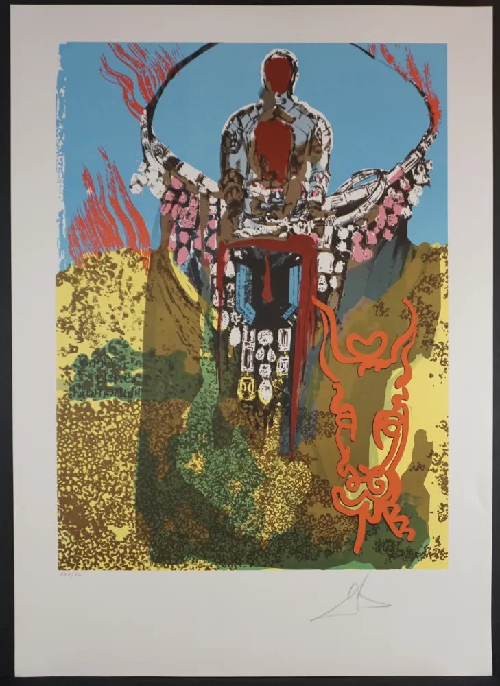 石版画 Dali - The Bullfighter (Golden Calf)