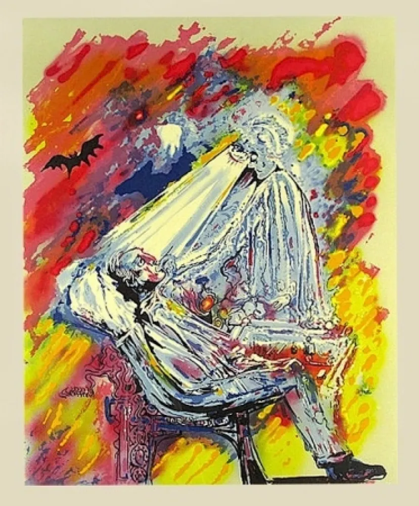 石版画 Dali - The Dentist: The Healing Light, from L'Acenture Medicale