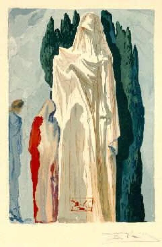 石版画 Dali - The Divine Comedy - Hell - Chant 10