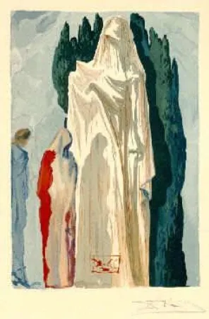 石版画 Dali - The Divine Comedy - Hell - Chant 10
