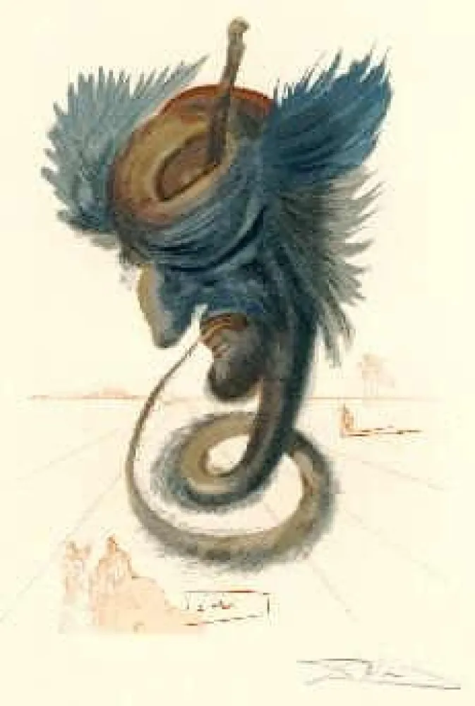 石版画 Dali - The Divine Comedy - Hell - Chant 20
