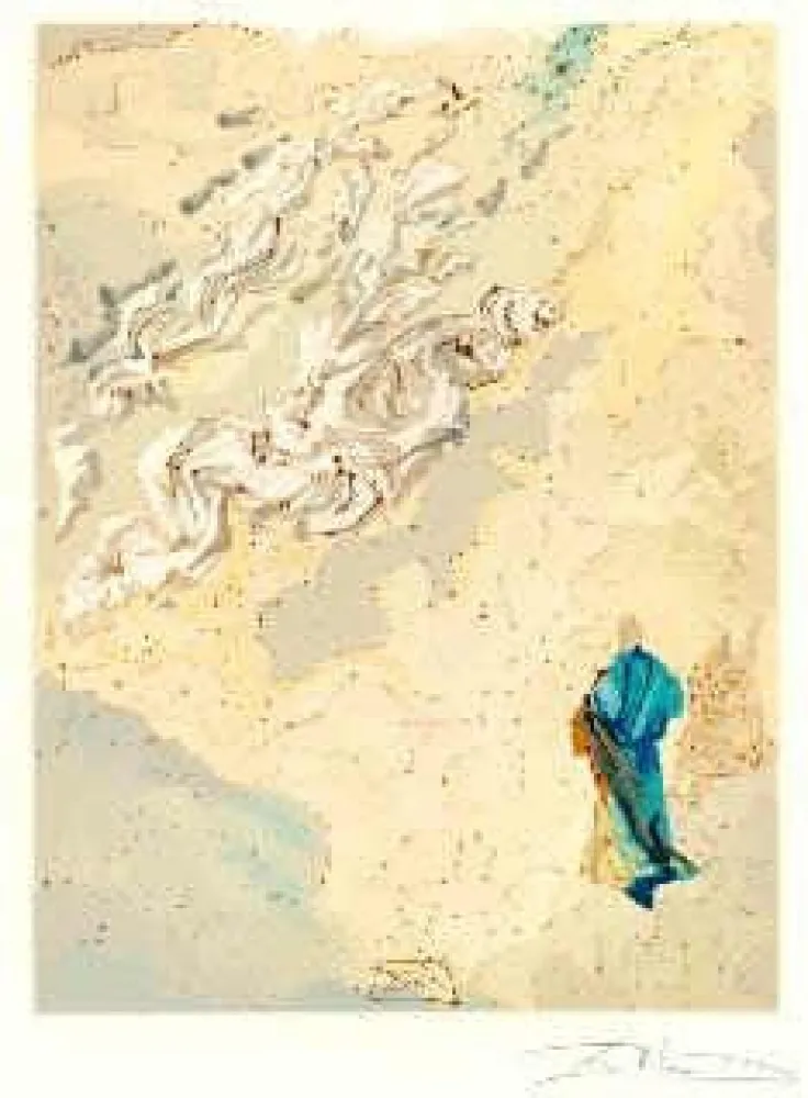 石版画 Dali - The Divine Comedy - Paradise - Chant 20