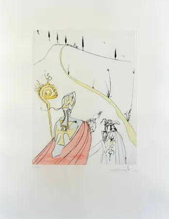 蚀刻版画 Dali - The Divine Love of Gala