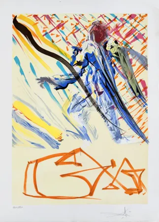 石版画 Dali - The Divine Word