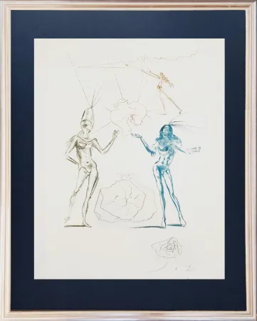 蚀刻版画 Dali - The Doomed Lovers