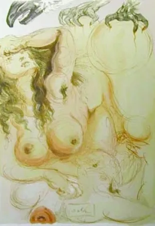 石版画 Dali - The Dream