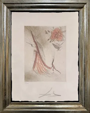 干刻版画 Dali - The Ghost and the Rose (The Spectre and the Rose)