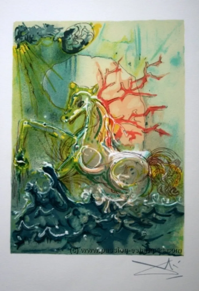石版画 Dali - The Horses of Dalí - 