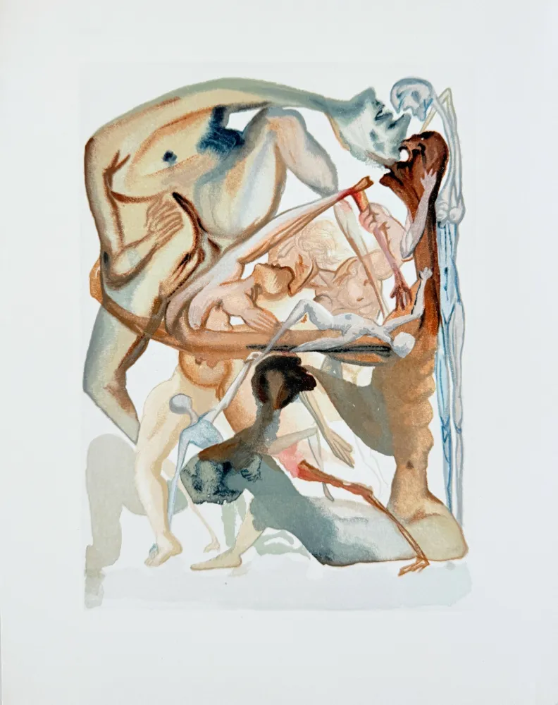 木刻 Dali - The Inferno, Canto 11 - On the Edge of the Seventh Circle