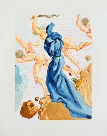 木刻 Dali - The Inferno, Canto 15 - The Hard Margins