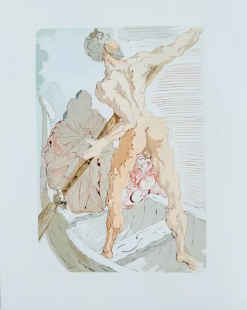 木刻 Dali - The Inferno, Canto 2 - Virigil comforts Dante