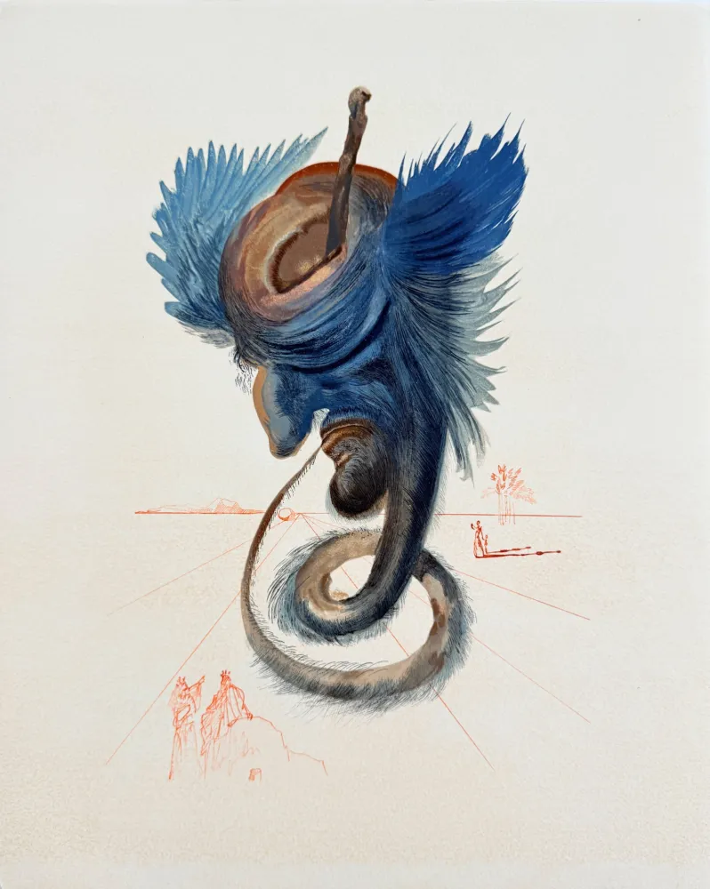 木刻 Dali - The Inferno, Canto 20 - Devins et sorciers