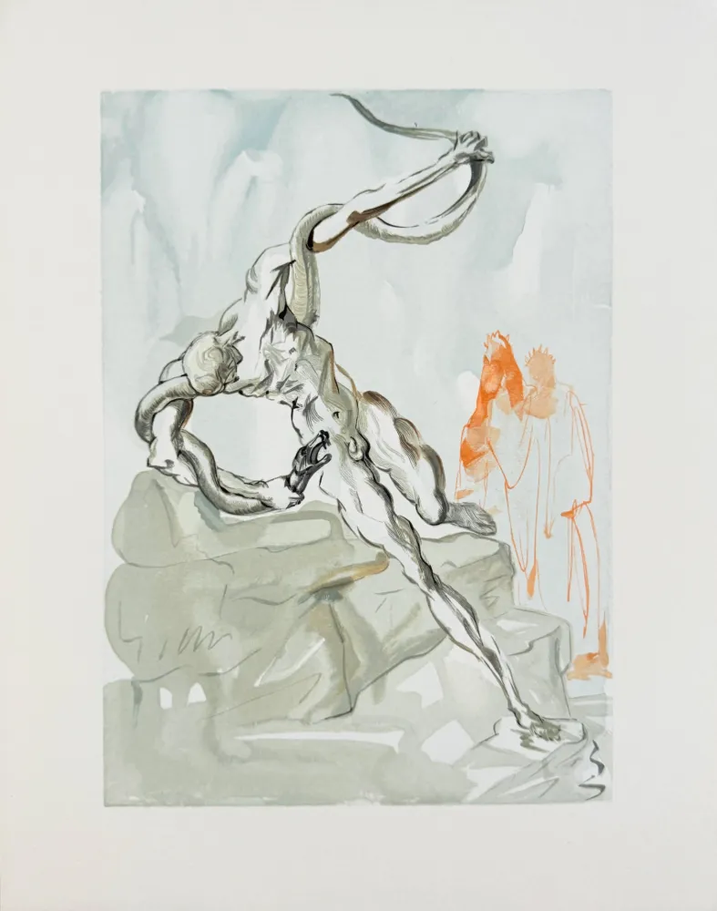 木刻 Dali - The Inferno, Canto 24 - Les Voleurs