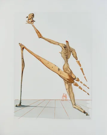 木刻 Dali - The Inferno, Canto 28 - Bertan de Horn