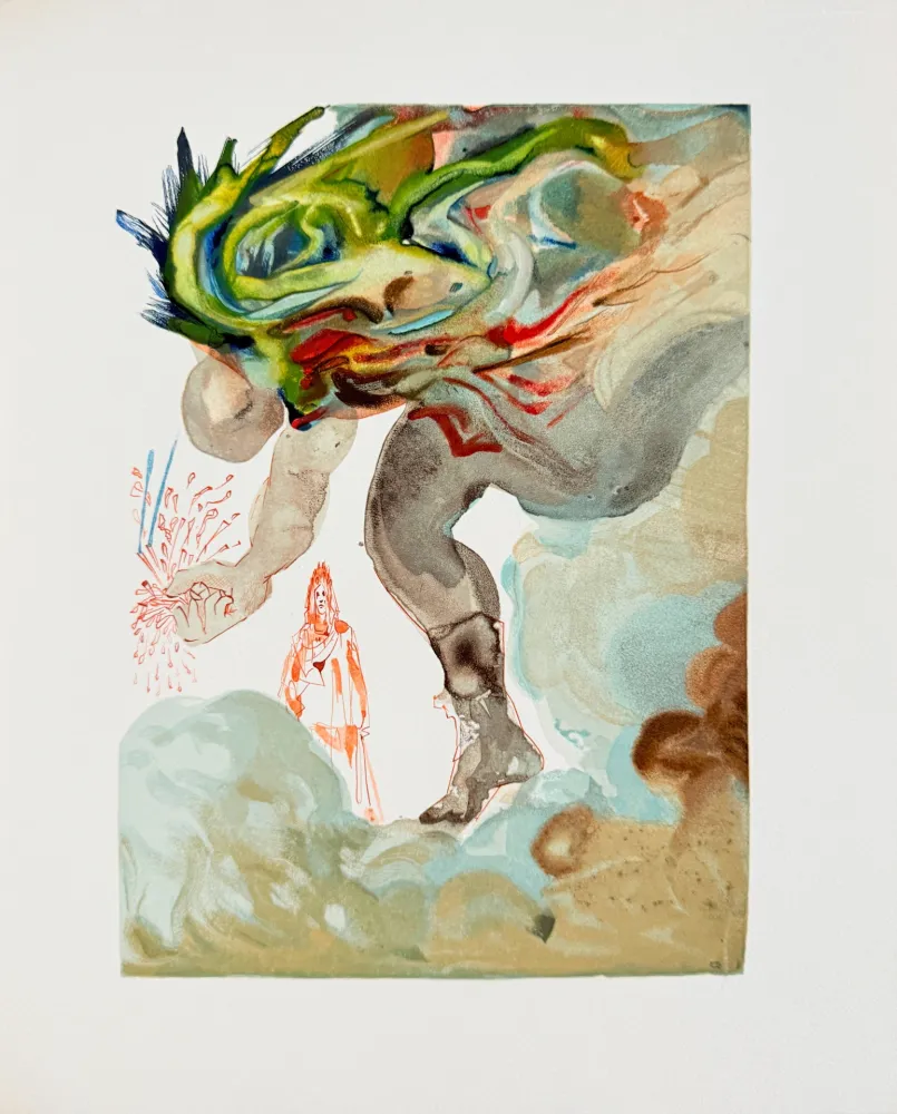 木刻 Dali - The Inferno, Canto 31 - Les Géants