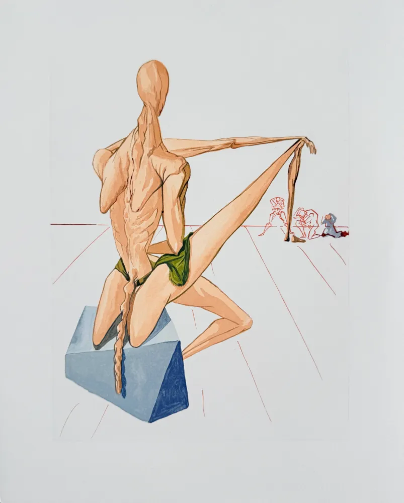 木刻 Dali - The Inferno, Canto 5 - Minos