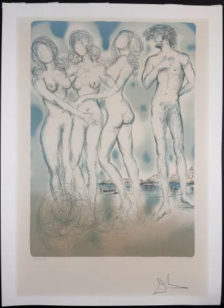石版画 Dali - The Judgment of Paris