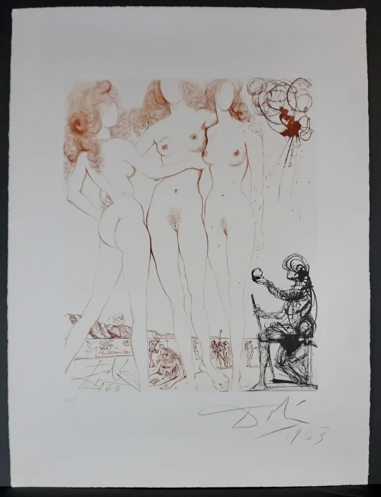 版画 Dali - The Mythology Judgment of Paris 