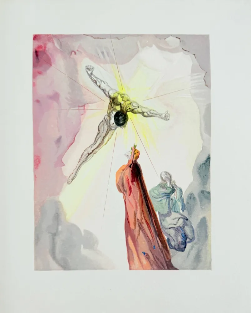 木刻 Dali - The Paradise, Canto 14 - Apparition du Christ