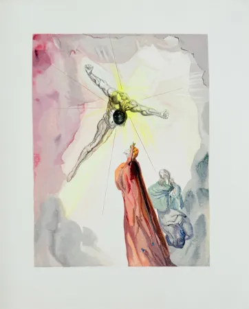 木刻 Dali - The Paradise, Canto 14 - Apparition du Christ