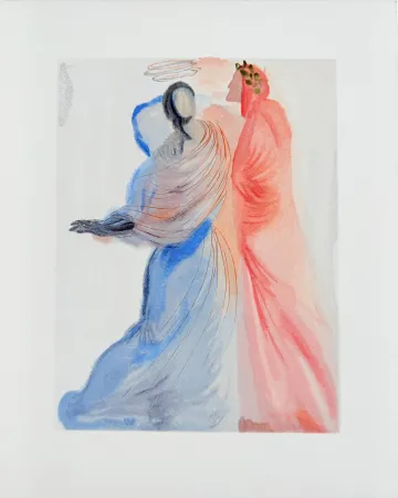 木刻 Dali - The Paradise, Canto 18 - La Splendeur de Béatrice