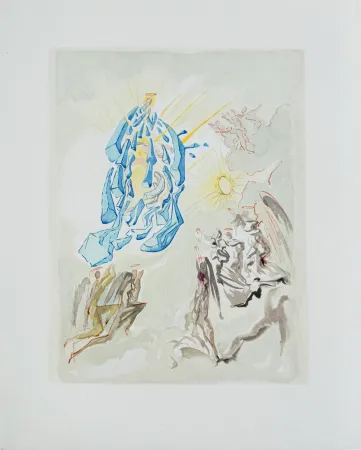 木刻 Dali - The Paradise, Canto 26 - Dante Recovers his Sight