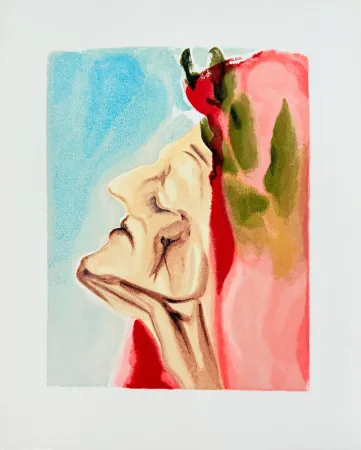 木刻 Dali - The Paradise, Canto 7 - Le nouveau doute de Dante