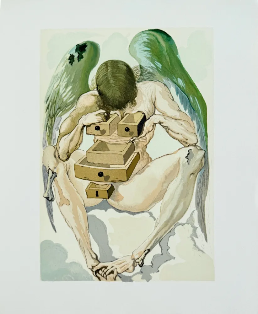 木刻 Dali - The Purgatory, Canto 1 - The Fallen Angel