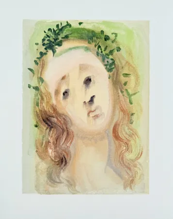 木刻 Dali - The Purgatory, Canto 10 - Virgil's Face