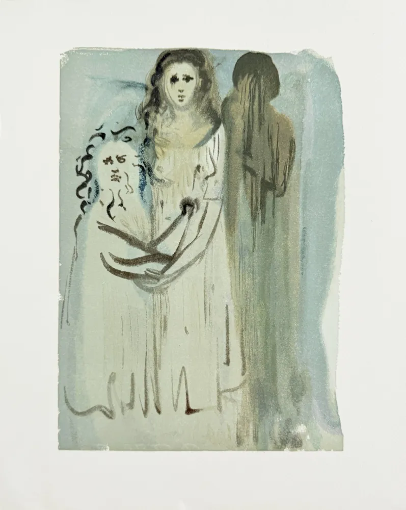 木刻 Dali - The Purgatory, Canto 16 - In the Cloud of Angry Ones