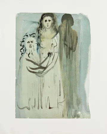 木刻 Dali - The Purgatory, Canto 16 - In the Cloud of Angry Ones