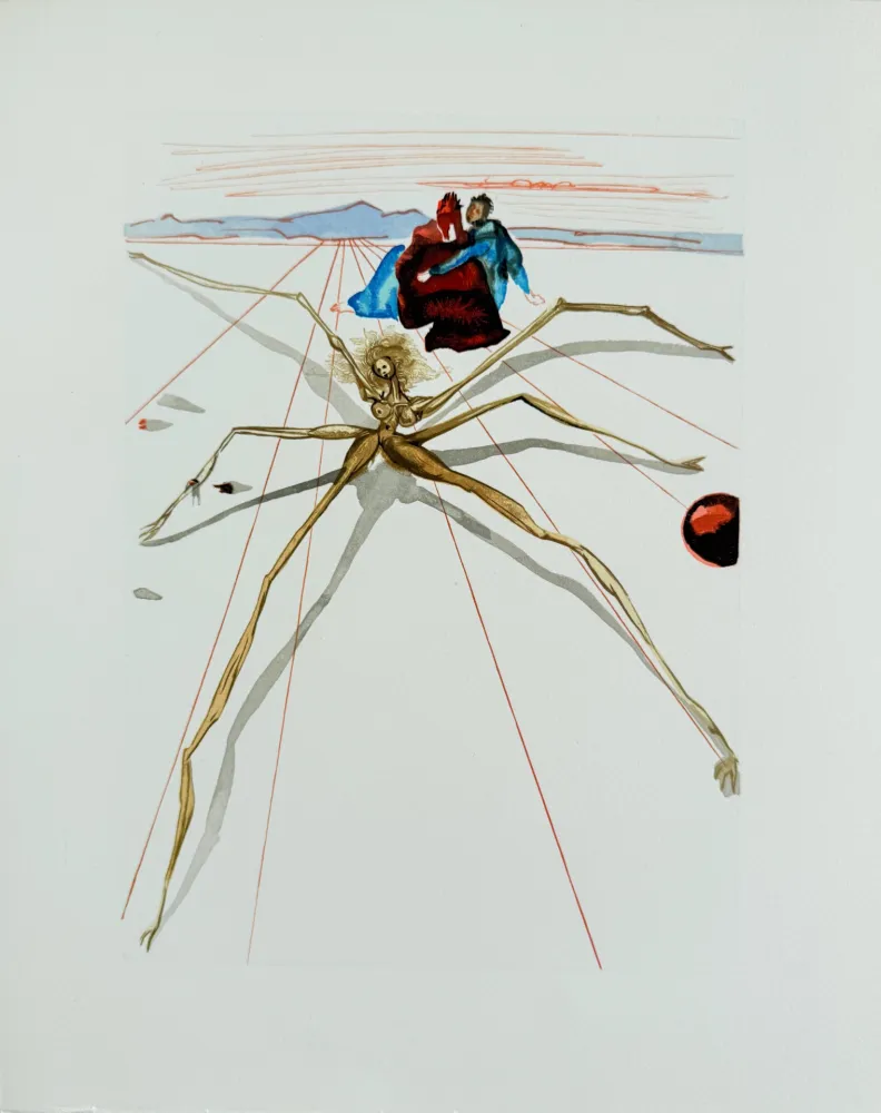 木刻 Dali - The Purgatory, Canto 17 - Leaving the Terrace of Anger