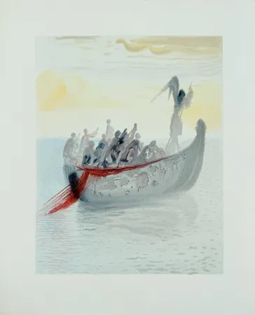 木刻 Dali - The Purgatory, Canto 2 - La Barque du Nocher