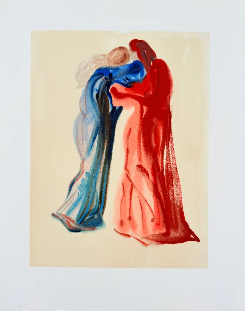 木刻 Dali - The Purgatory, Canto 29 - Meeting of Dante and Beatrice