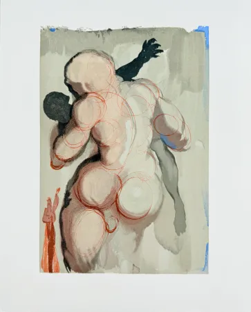 木刻 Dali - The Purgatory, Canto 6 - Les Morts par violence