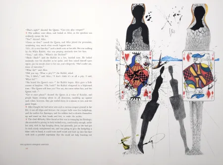 照相凹版 Dali - The Queen's Croquet Ground, Alice's Adventures in Wonderland, 1969