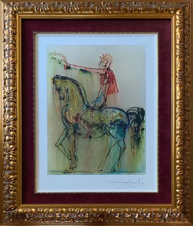石版画 Dali - The Roman Cavalier (Le Chevalier Roman)