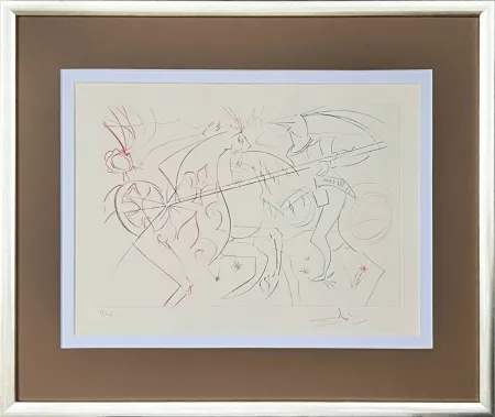 干刻版画 Dali - The Sad Garde