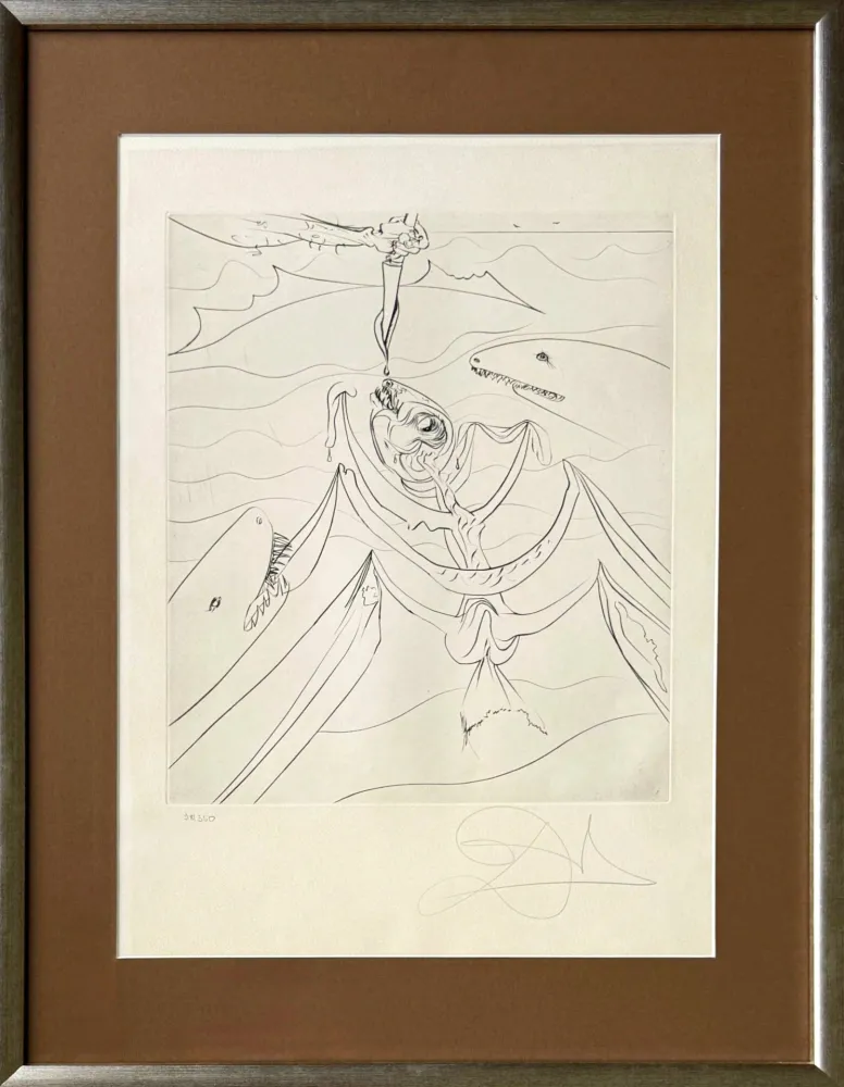 蚀刻版画 Dali - The Struggle