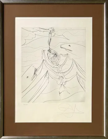 蚀刻版画 Dali - The Struggle