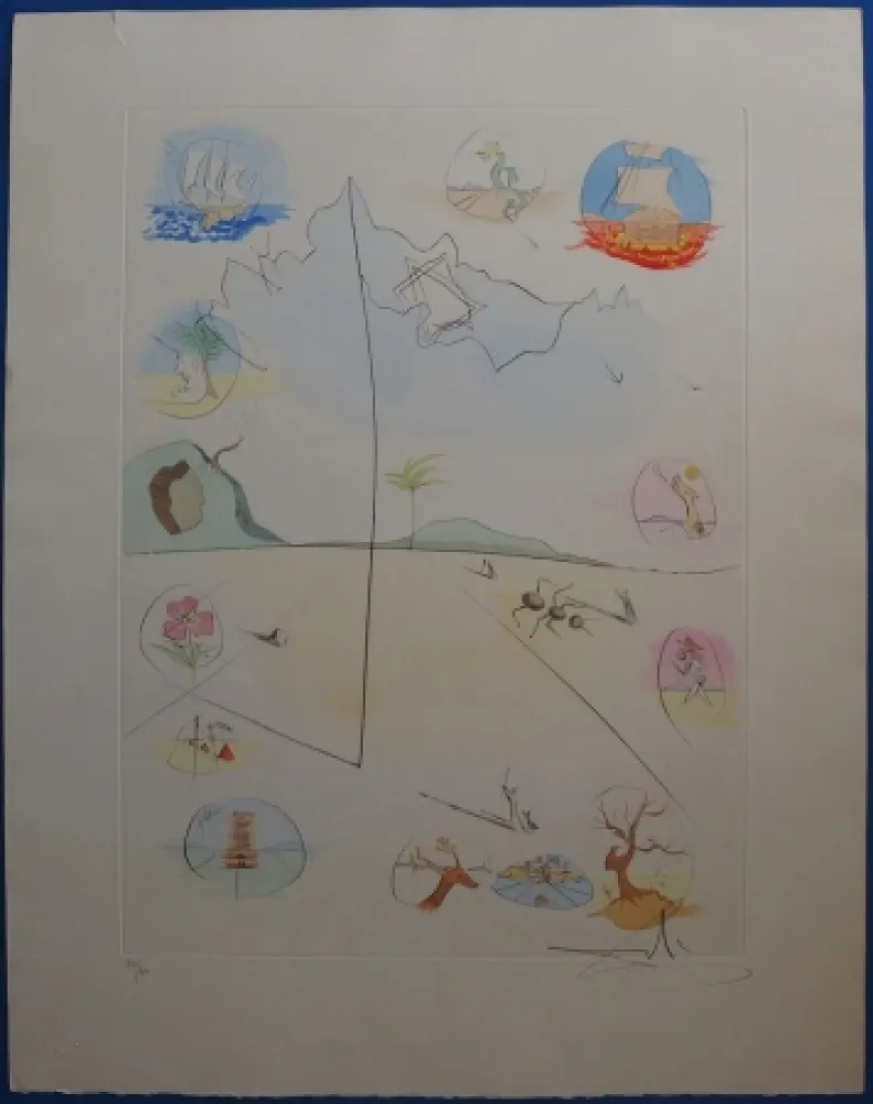 蚀刻版画 Dali - The twelve Tribes of Israel