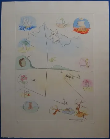 蚀刻版画 Dali - The twelve Tribes of Israel